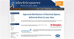 Desktop Screenshot of electricspares.com